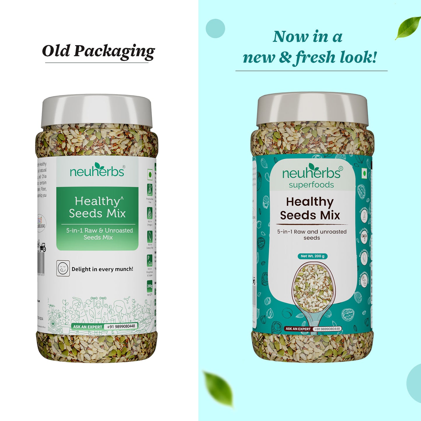 Healthy Seeds Mix rich in Vitamin E, healthy fats & Omega-3 for Heart & Brain, Immunity & Bones and Hair & Skin Healthy Seeds Mix rich in Vitamin E, healthy fats & Omega-3 for Heart & Brain, Immunity & Bones and Hair & Skin