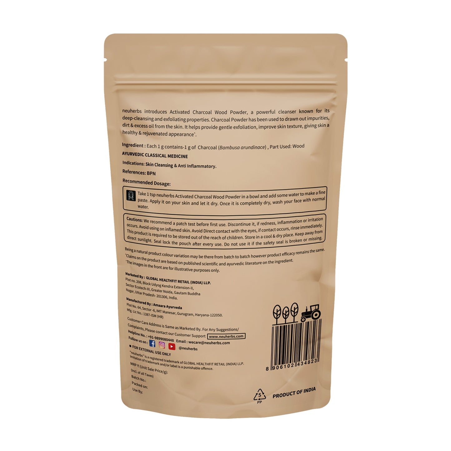 100% Pure Activated Charcoal Wood Powder 100g for Skin Cleansing 100% Pure Activated Charcoal Wood Powder 100g for Skin Cleansing