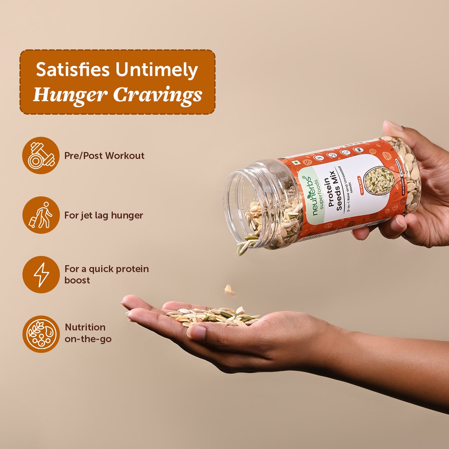 Protein Seeds Mix - Rich in Protein, Dietary Fiber, Magnesium Protein Seeds Mix - Rich in Protein, Dietary Fiber, Magnesium