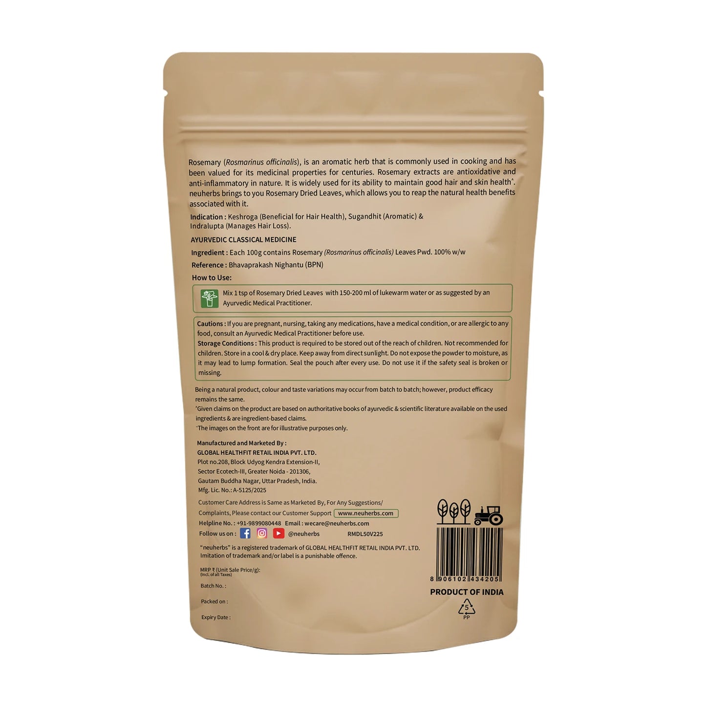 Pure Rosemary Dried Leaves to enrich Hair & Skin Pure Rosemary Dried Leaves to enrich Hair & Skin