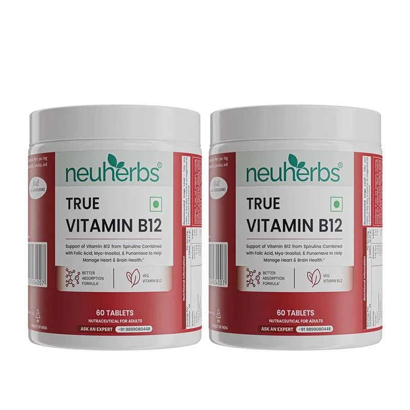 Plant-Based True Vitamin B12 Tablets For Energy & Brain Plant-Based True Vitamin B12 Tablets For Energy & Brain