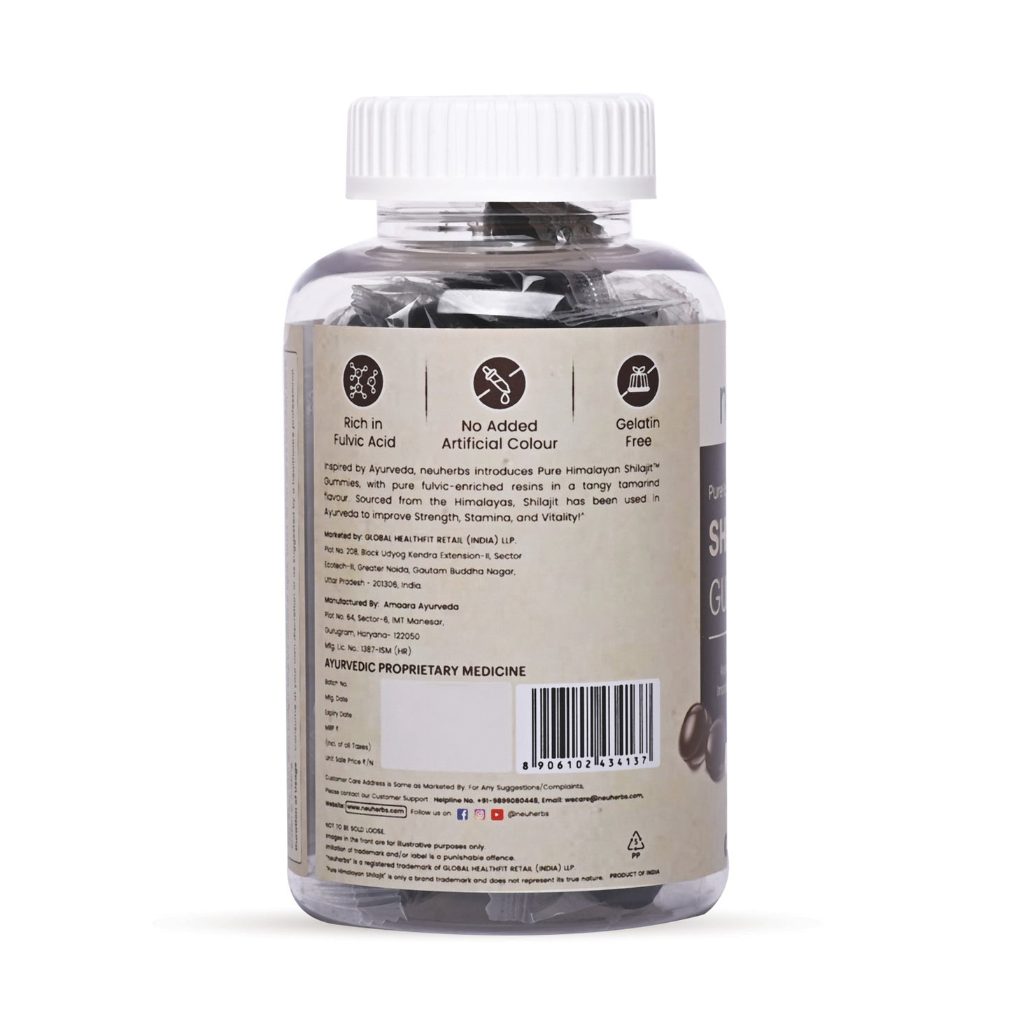Pure Himalayan Shilajit Gummies 30 (Tamarind Flavour) for Stamina buy best pure shilajit gummies online