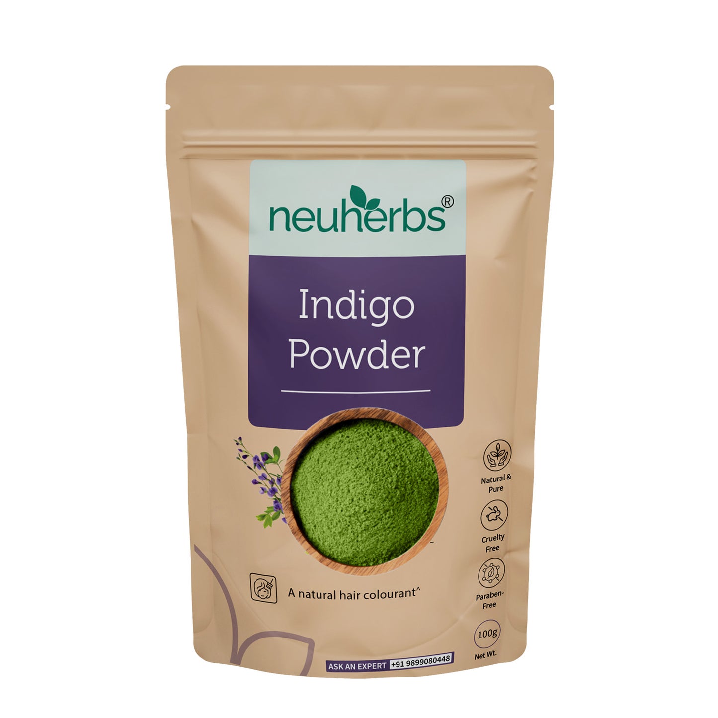 100% Natural Indigo Powder- Promote Natural Hair Colour 100% Natural Indigo Powder- Promote Natural Hair Colour