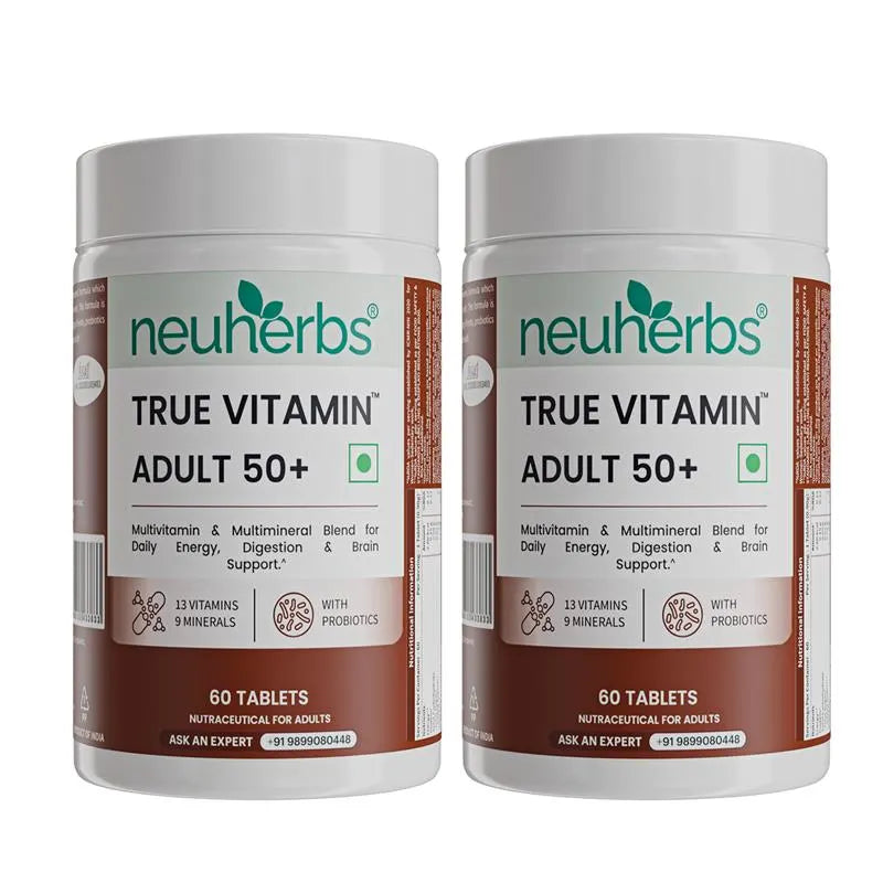 True Vitamin adult 50+ Tablets | Multivitamins for Adults True Vitamin adult 50+ Tablets | Multivitamins for Adults
