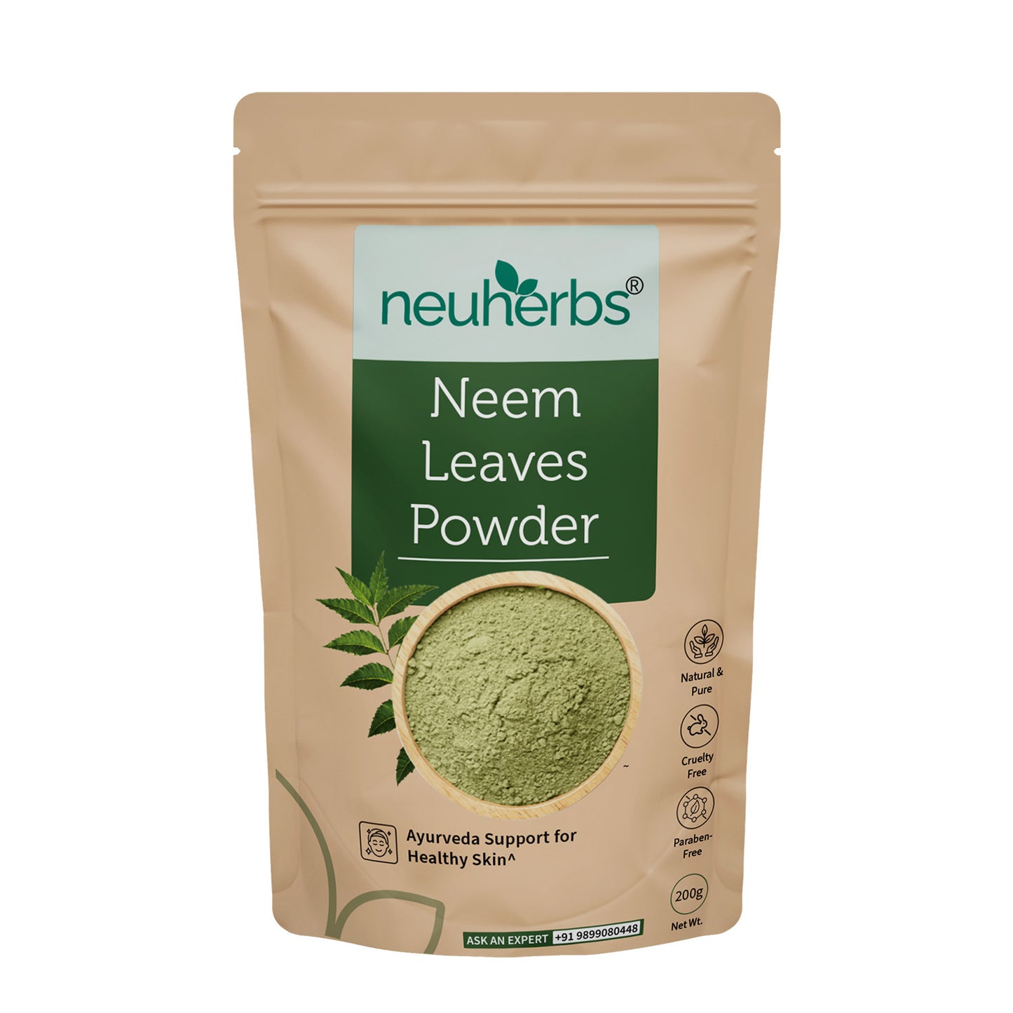 100% Natural Neem Leaves Powder - For Blemishes-Free Skin 100% Natural Neem Leaves Powder - For Blemishes-Free Skin