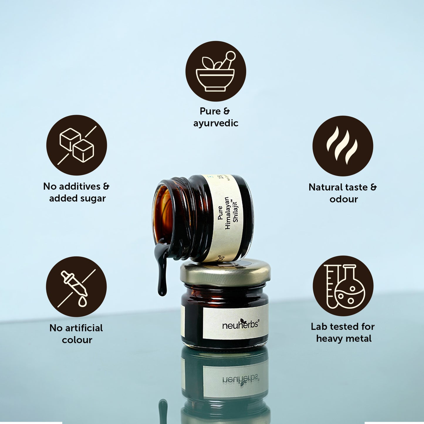 Pure Himalayan Shilajit Resin 15g - Stamina Booster Pure Shilajit Resin 15g for Energy