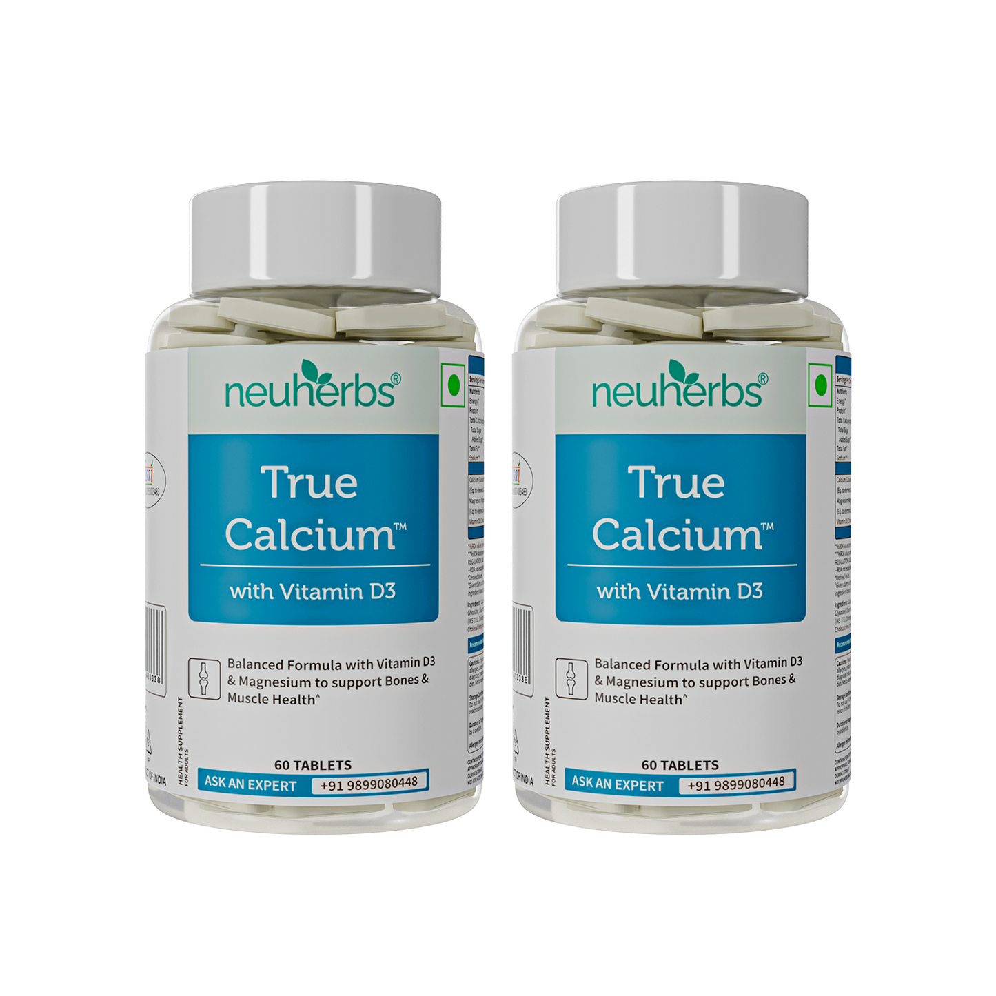 True Calcium Tablets with Plant Vitamin D3 for Stronger Bones True Calcium Tablets with Plant Vitamin D3 for Stronger Bones