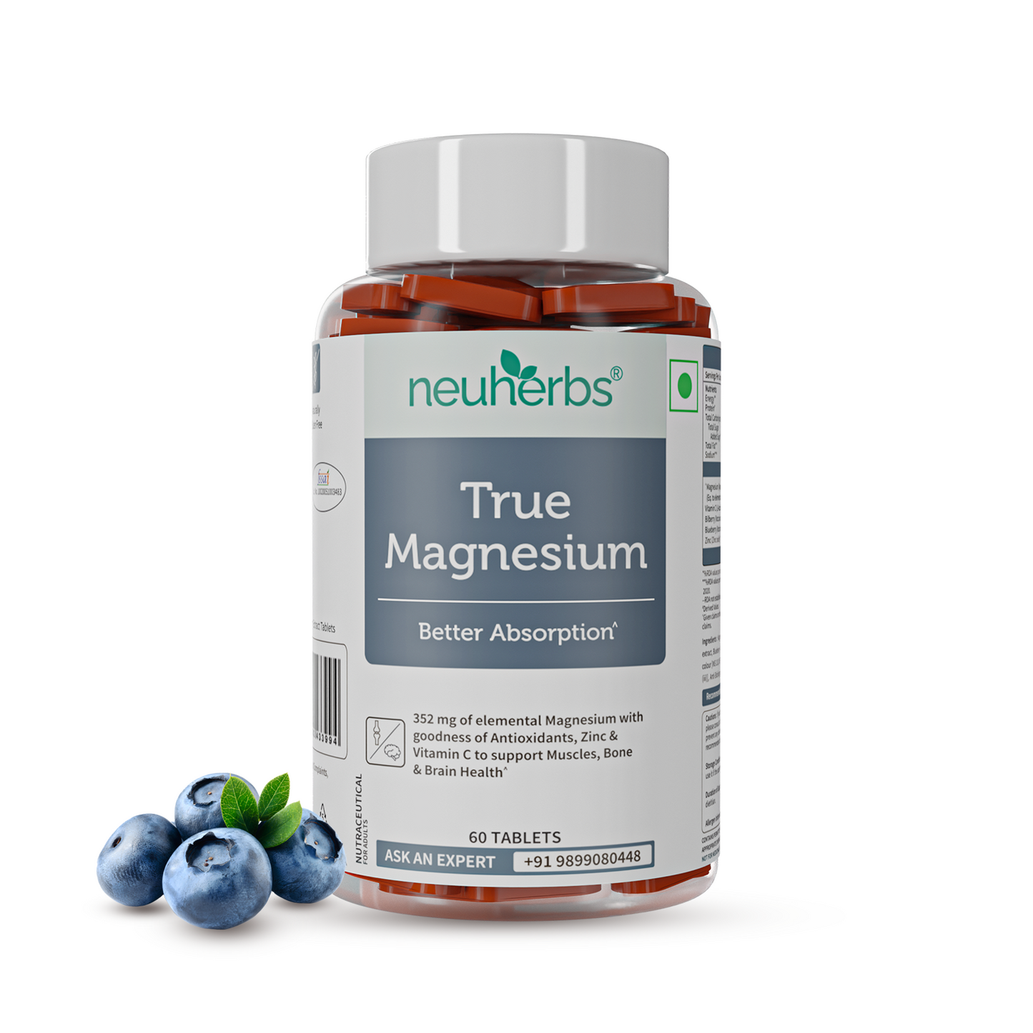 True Magnesium Tablets - Relax Muscles & Mind, Support Bones magnesium tablet