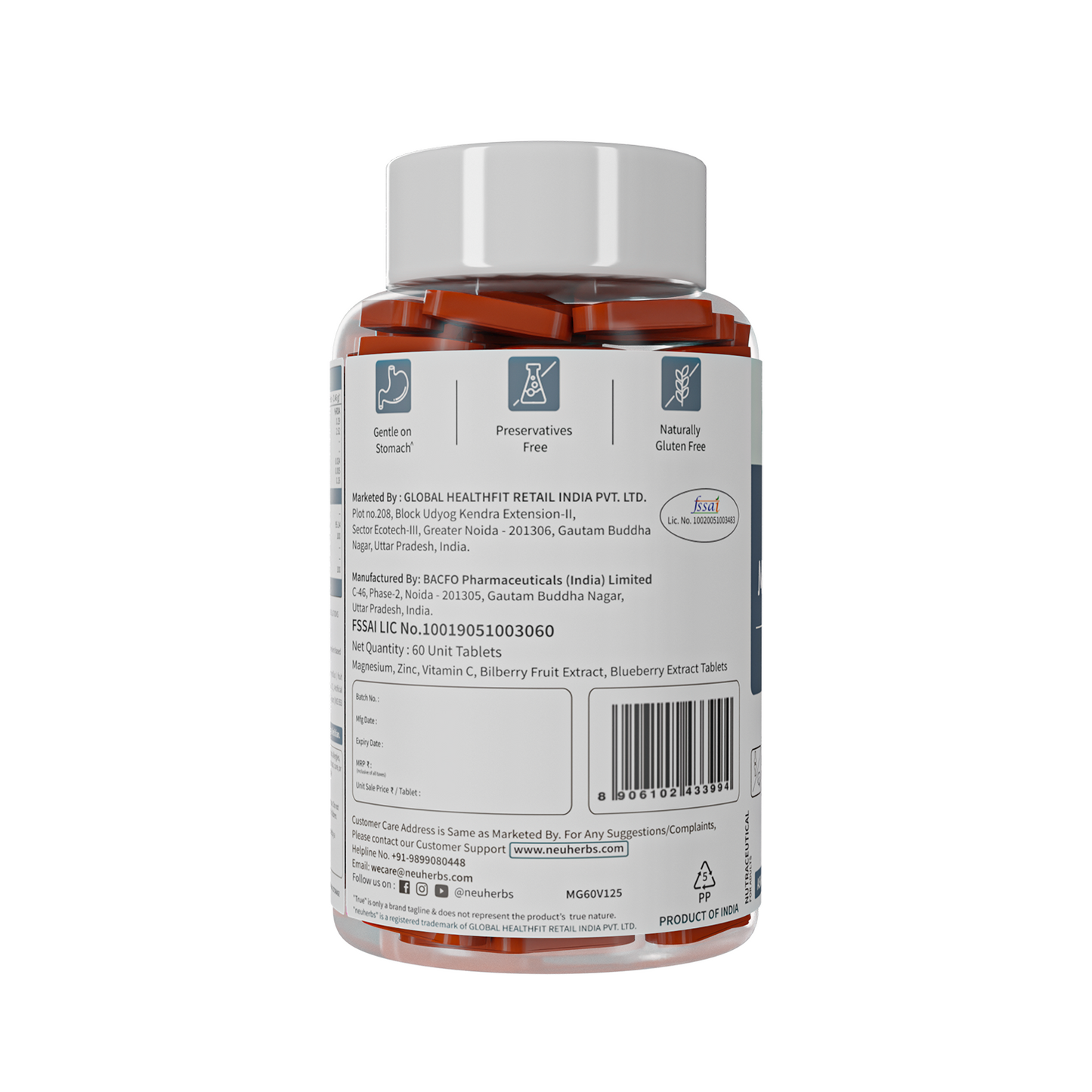 True Magnesium Tablets - Relax Muscles & Mind, Support Bones best magnesium tablet price in india