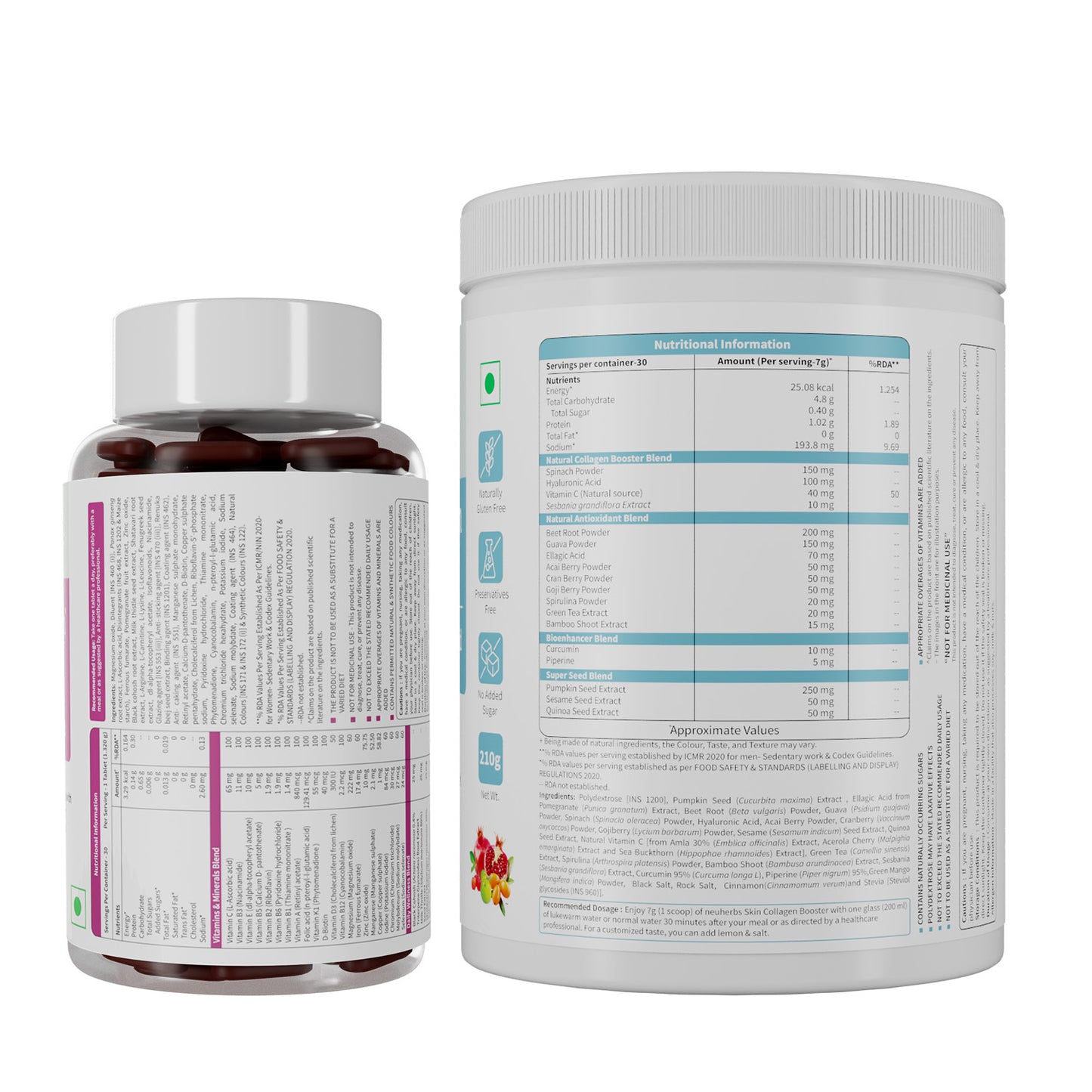 True Vitamin Women 30 Tablets & Skin Collagen Booster 210 g Combo True Vitamin Women 30 Tablets & Skin Collagen Booster 210 g Combo