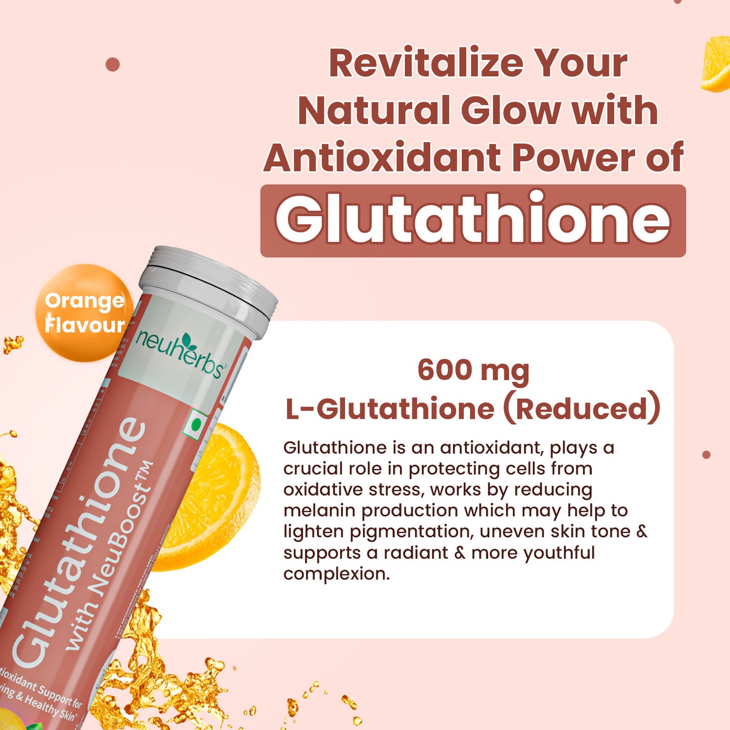 Glutathione Effervescent Tablets For Glowing Skin