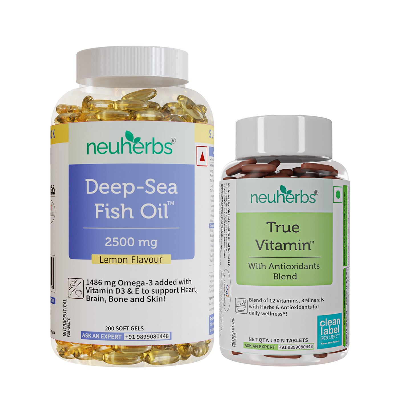 Deep Sea Fish Oil Capsules With Free True Vitamin Tablets