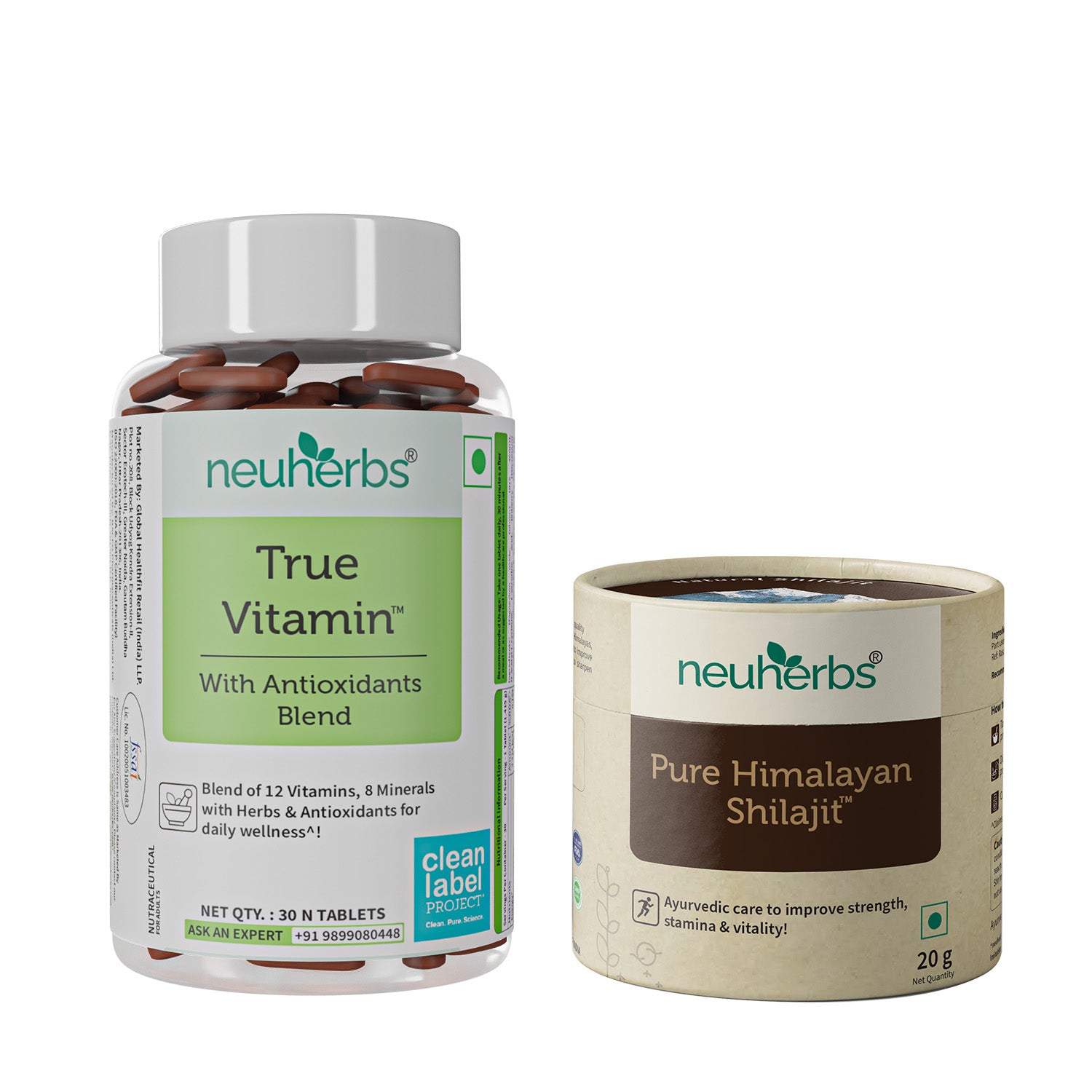 Men's Wellness Combo: True Vitamin & Pure Himalayan Shilajit image 1