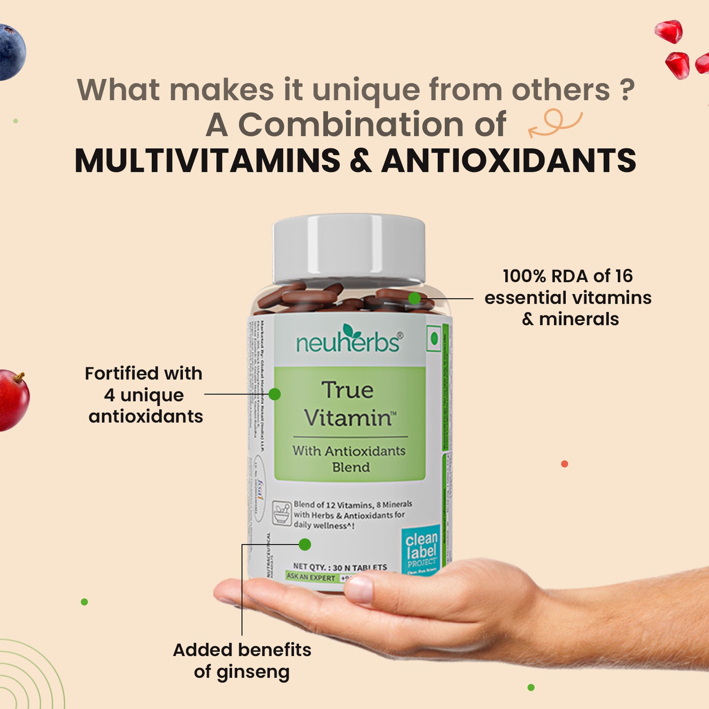 True Vitamin - Multivitamins For Overall Health and Strength