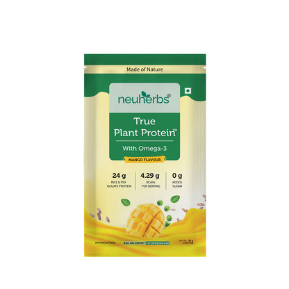 True Plant Protein Powder with Omega-3 – 24g Protein Per Serving