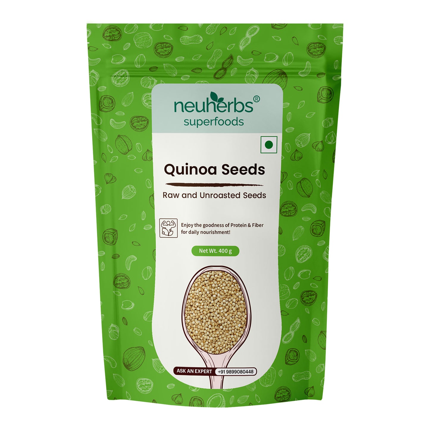 Unroasted White Quinoa Seeds for Weight Loss & Strong Bones