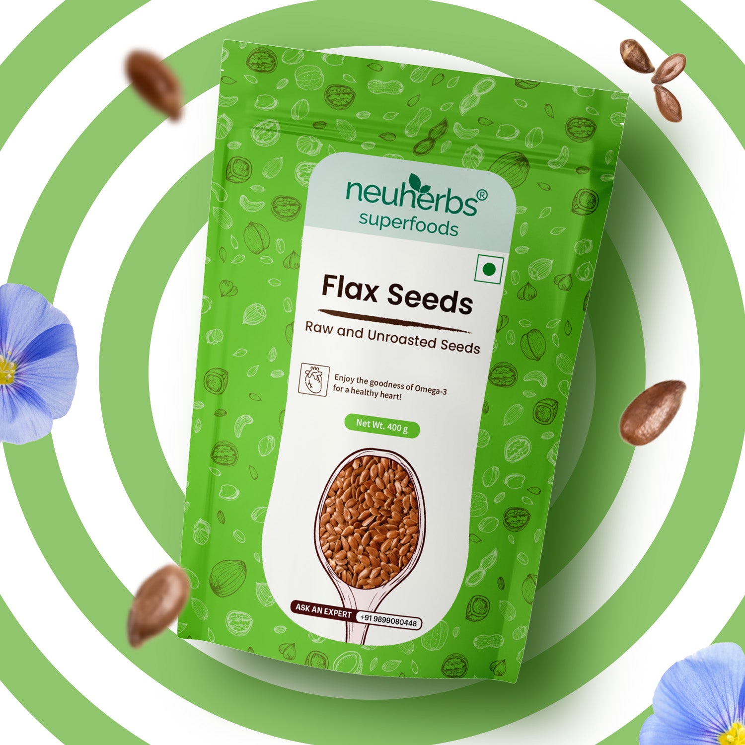 Organic Flax Seeds: Rich in Omega-3 for Weight Loss & Health