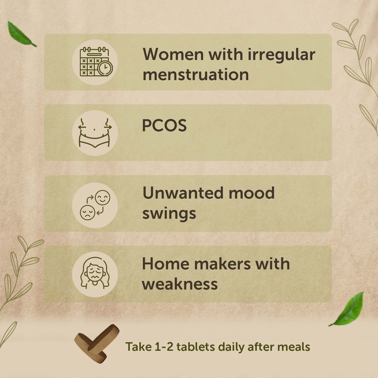 Ayurvedic Shatavari Tablets - Helps Maintain Women Hormonal Balance, Boost Immunity and Strength - 60 Tablets