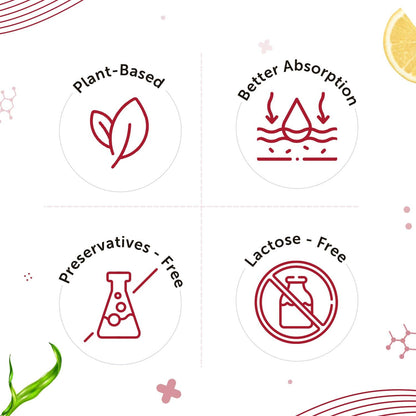 Plant-Based True Vitamin B12 Tablets For Energy & Brain