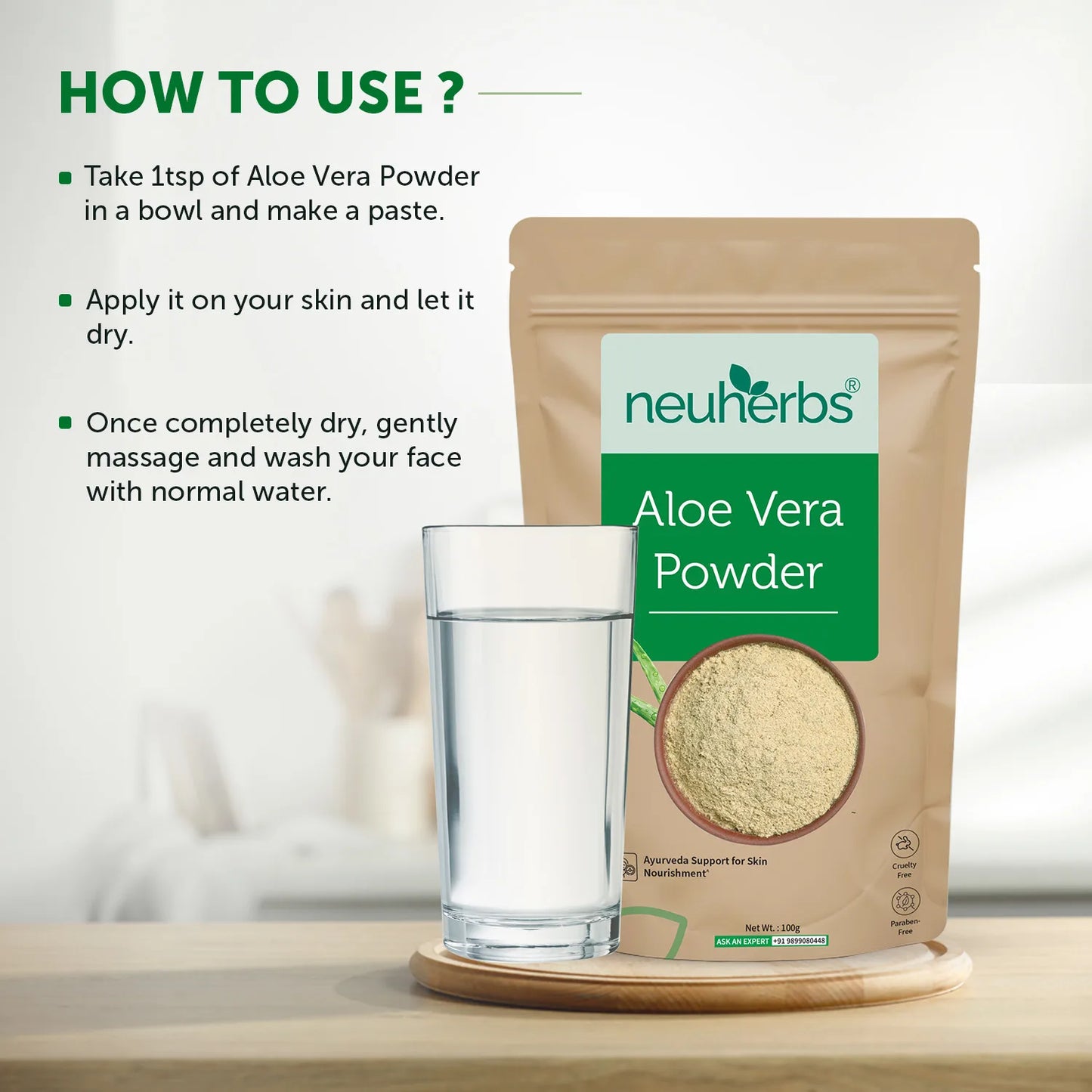 Pure & Natural Aloe Vera Powder 100g