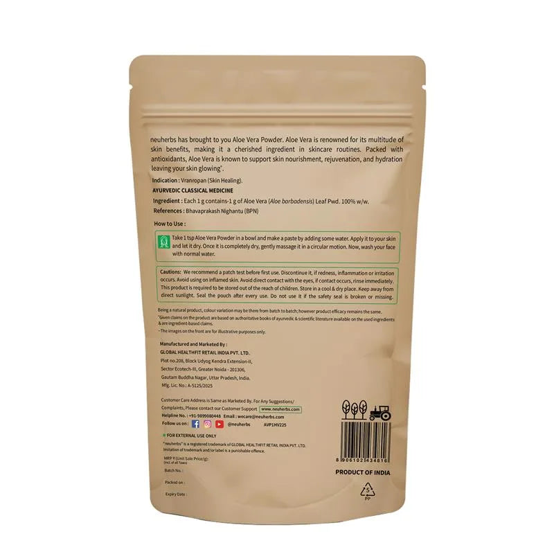 Pure & Natural Aloe Vera Powder 100g