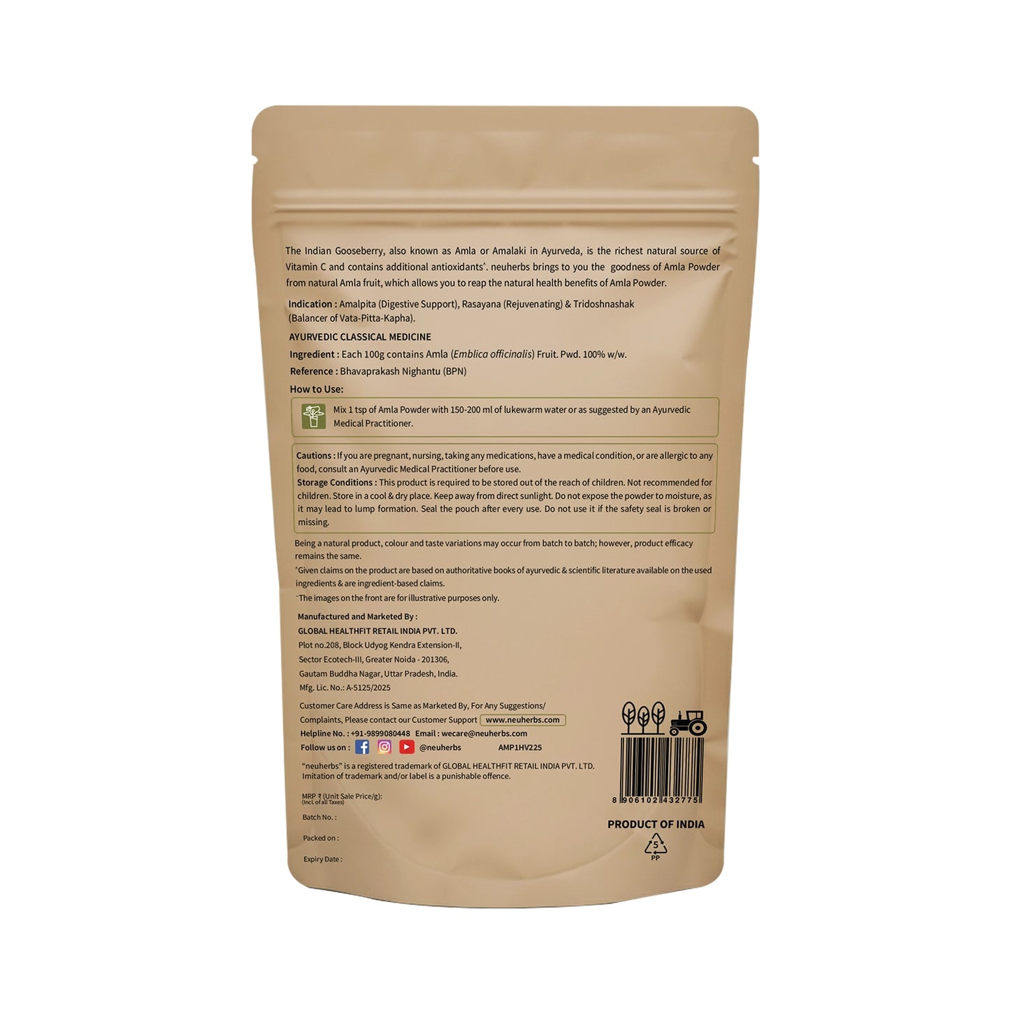 Organic Amla Powder: Boost Hair & Skin Health