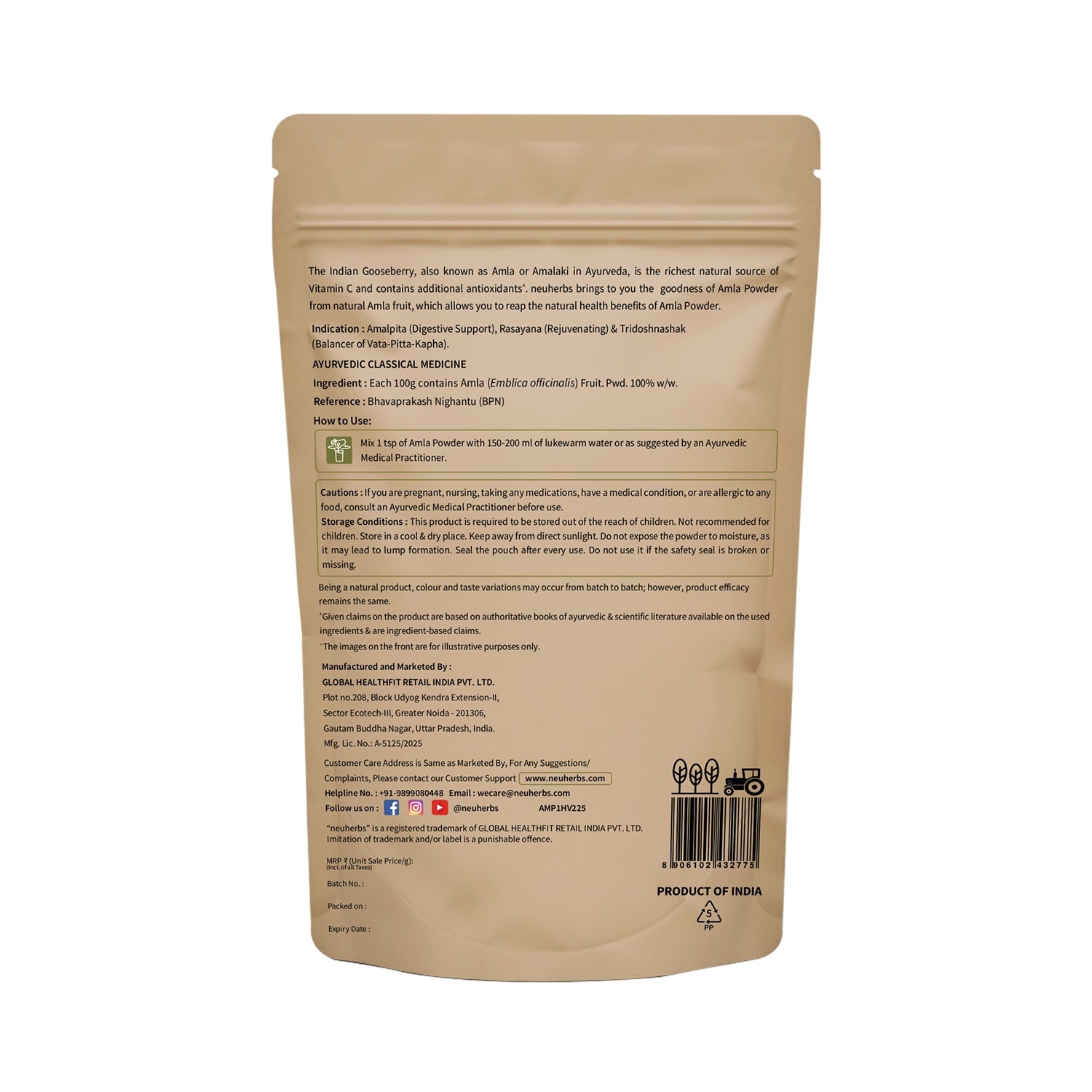 Organic Amla Powder: Boost Hair & Skin Health