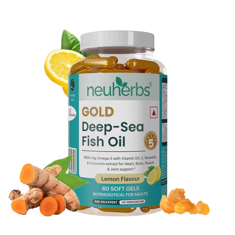 Gold Omega-3 softgel capsules