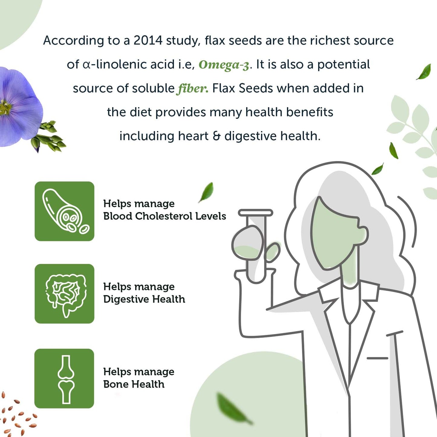 Organic Flax Seeds: Rich in Omega-3 for Weight Loss & Health