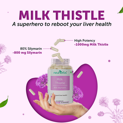 High Strength Milk Thistle Capsules For Liver Health