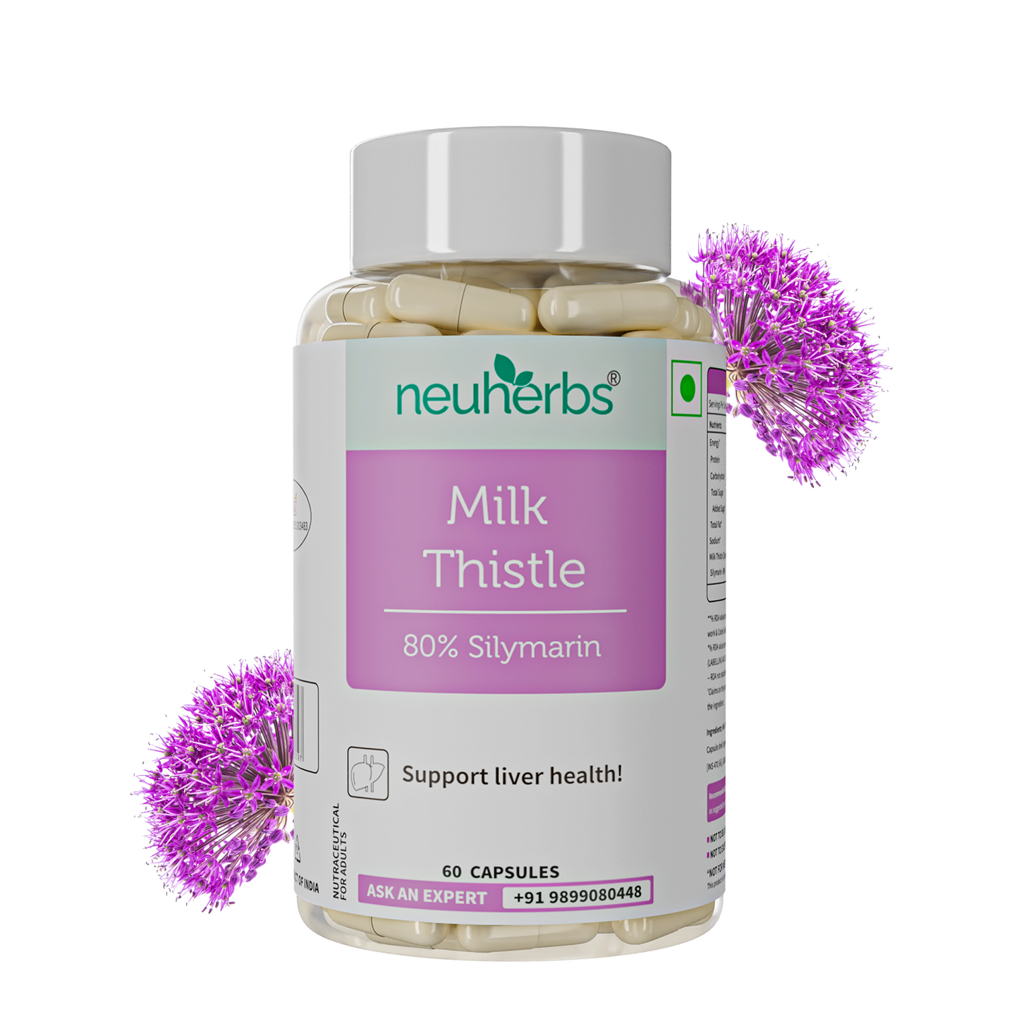 High Strength Milk Thistle Capsules For Liver Health