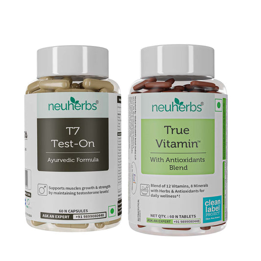 Strength Builder Combo: True Vitamins, T7 Test-on to boost Muscle & Stamina