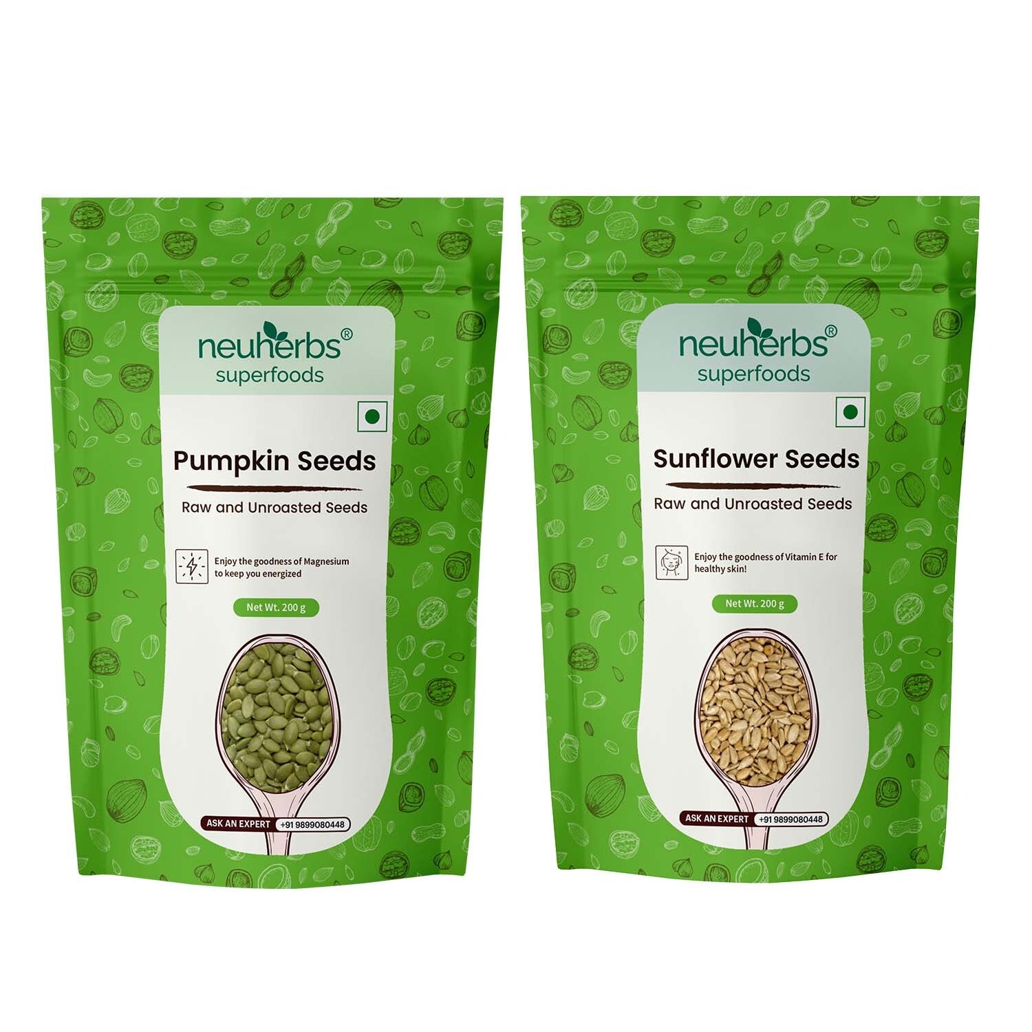 Sunflower & Pumpkin Seeds Combo - Heart & Skin Health image 1