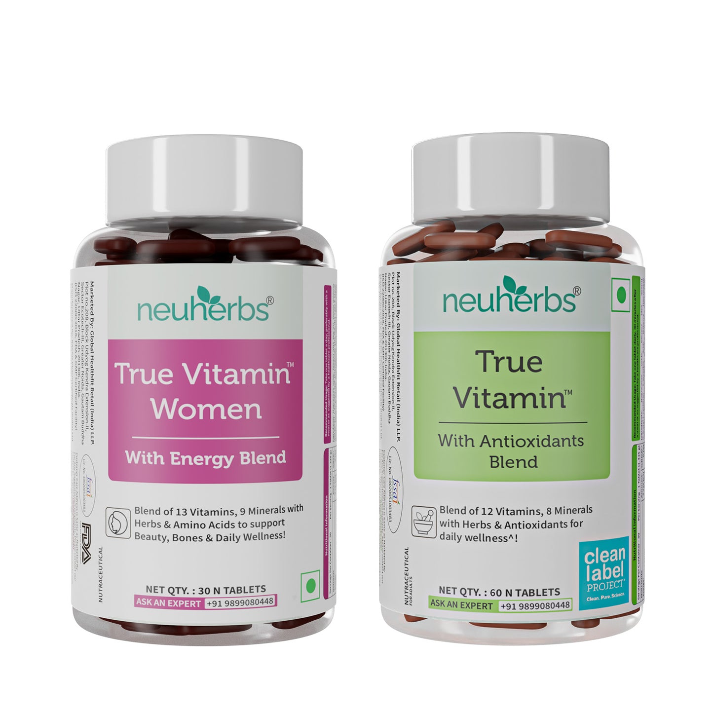 True Vitamin 60 Tablets & True Vitamin Women 30 Tablets Combo