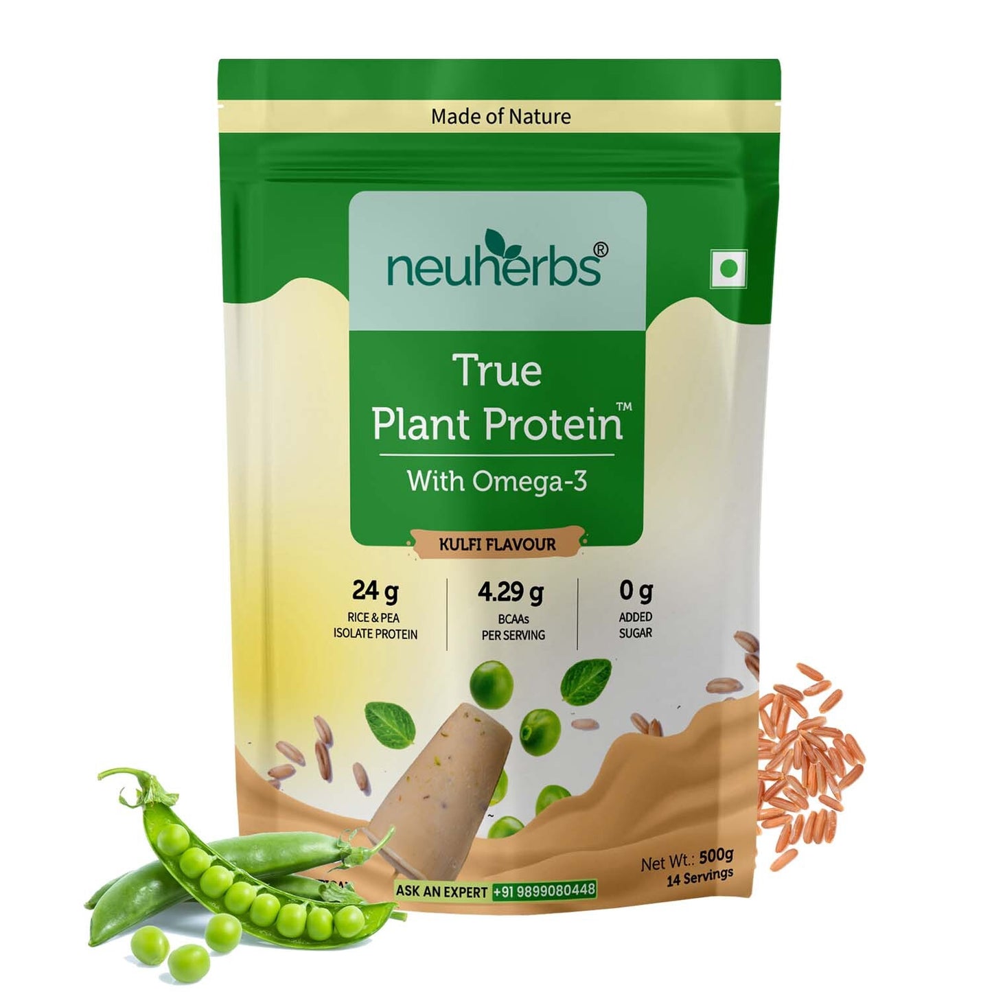 True Plant Protein Powder with Omega-3 (Mango/ Kulfi Flavour)