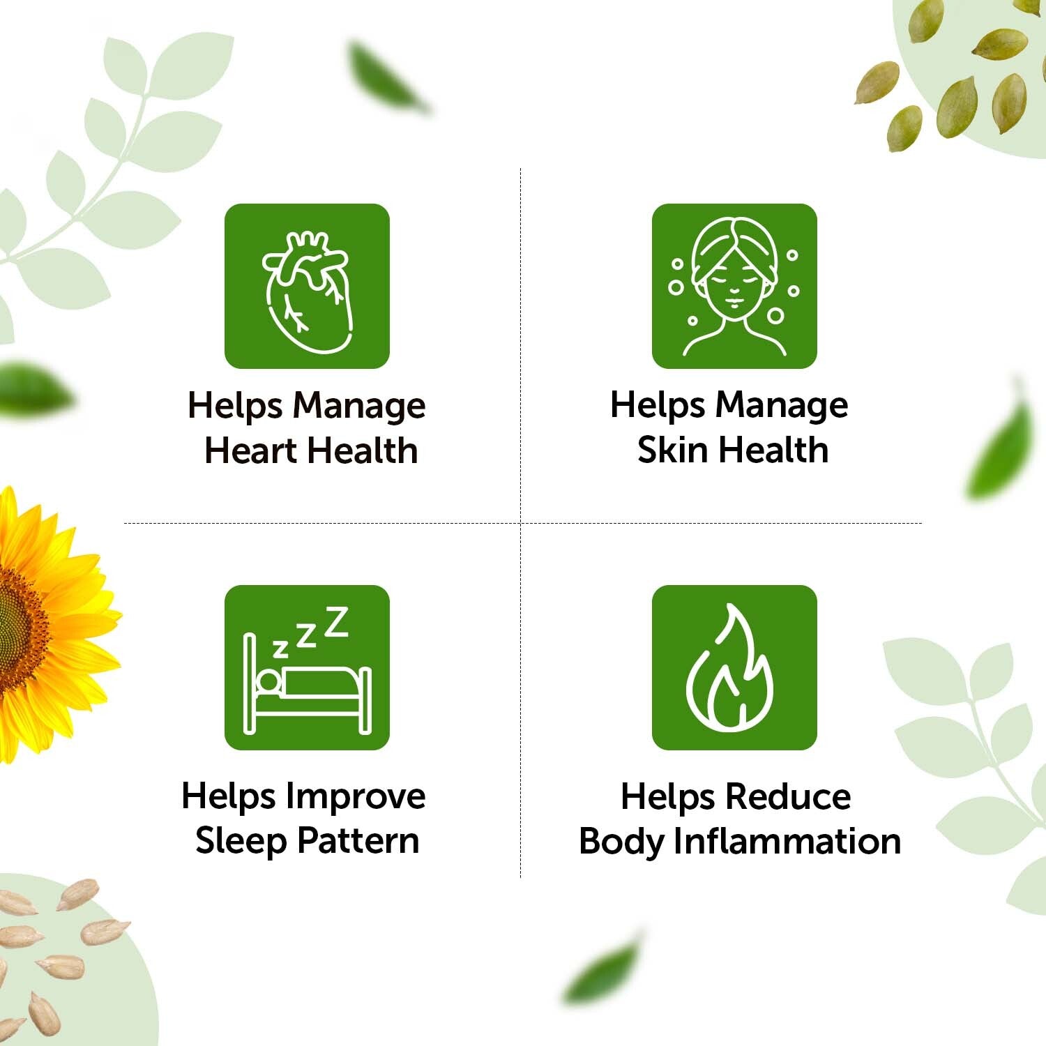 Sunflower & Pumpkin Seeds Combo - Heart & Skin Health image 3