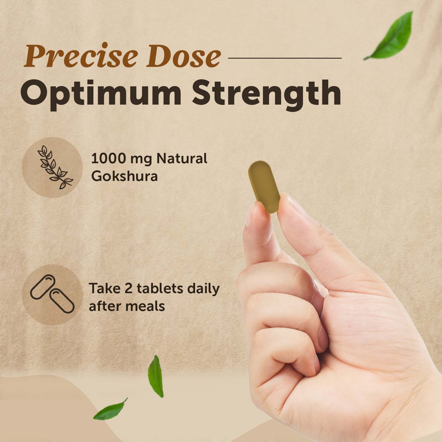 Ayurvedic Gokshura Tablet For Men Wellness - Improves Vitality & strength, Helps Boost Testosterone Levels