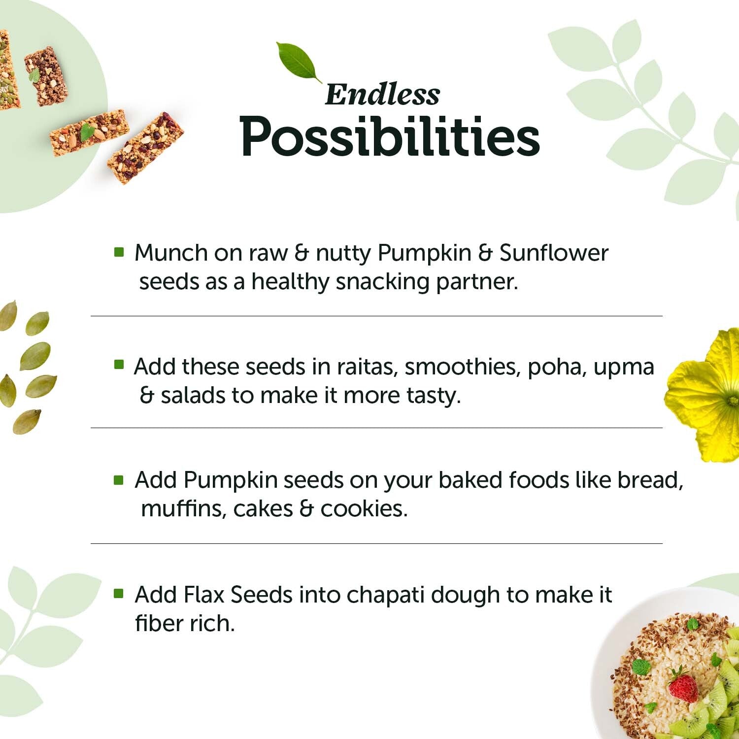 Super Seeds Mix: Pumpkin, Sunflower & Flax for Heart, Brain & Joints image 4