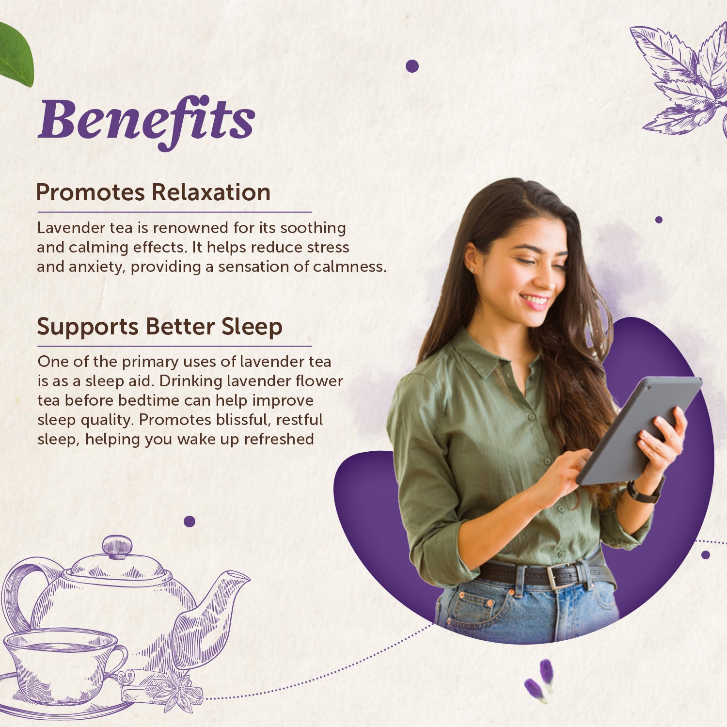 Lavender Flower Tea-Soothe Your Mind, Sleep Peacefully image 3