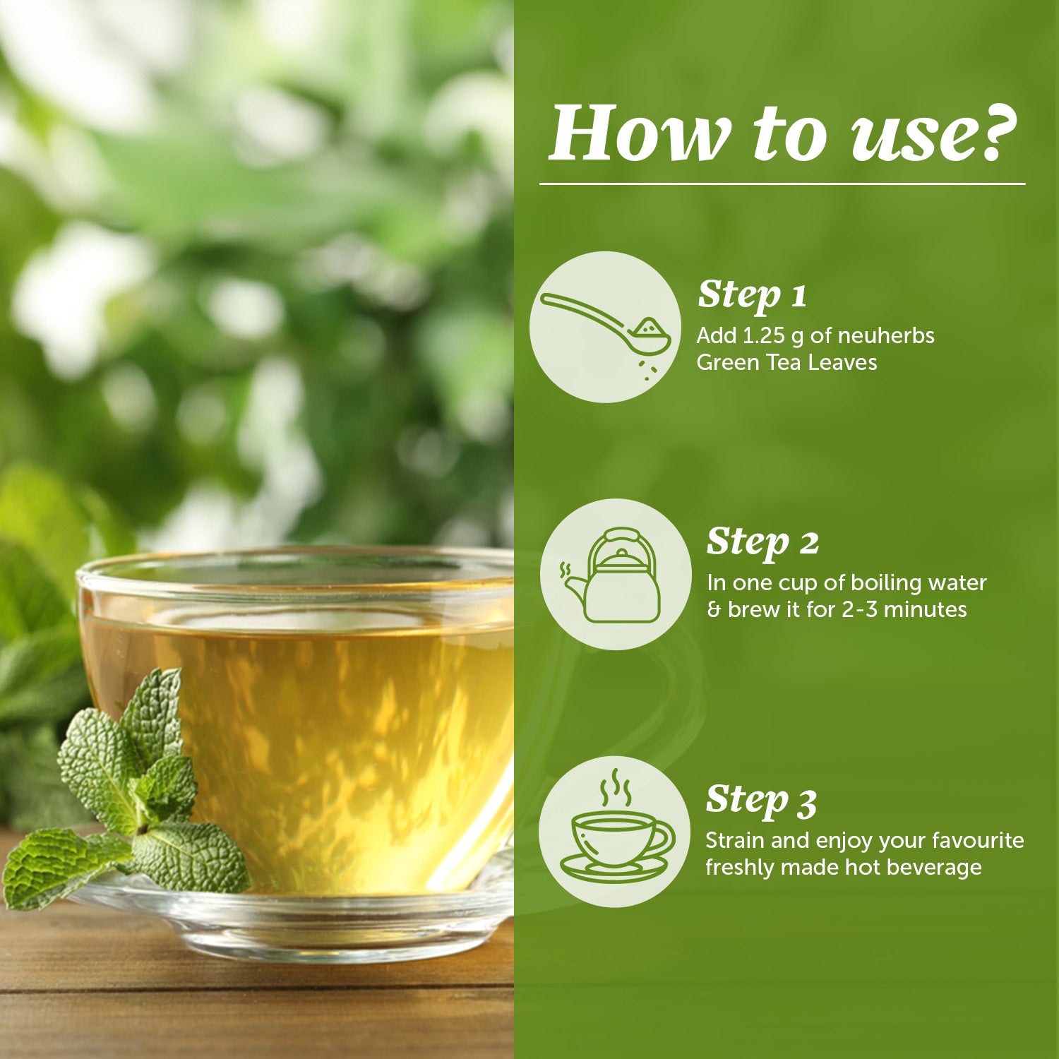 Green Tea for Weight Loss- Metabolism Boost & Body Detox - 50gm image 6