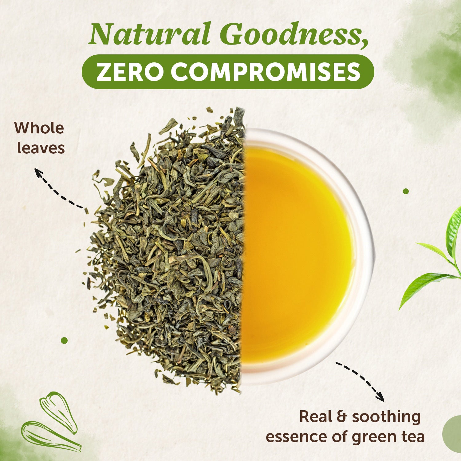 Green Tea for Weight Loss- Metabolism Boost & Body Detox - 50gm image 2