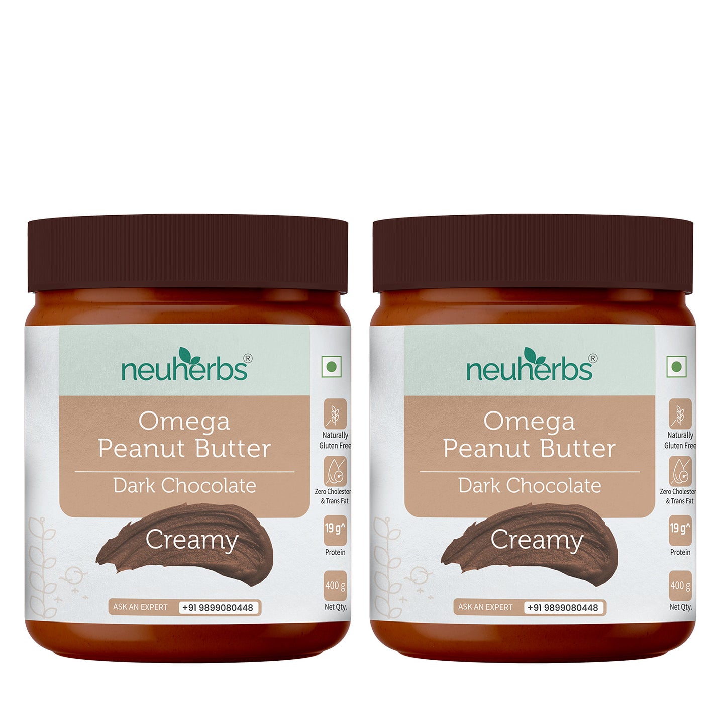 Creamy All Natural Peanut Butter (Dark Chocolate): Protein & Omega-3