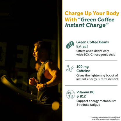 Green Coffee Instant Charge Tablets for Energy Boost