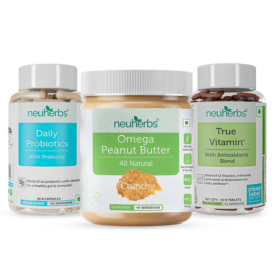 Daily Essentials Wellness Combo with Free Omega Peanut Butter