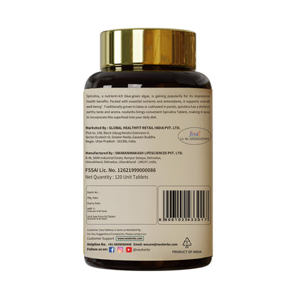 Organically Spirulina Tablets for High Energy, Immunity and Weight Management for Men and Women