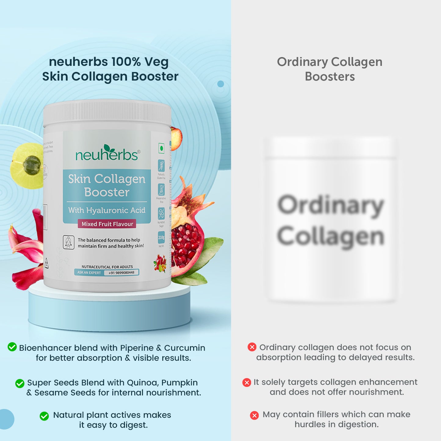 Neuherbs Hyaluronic Acid and Vitamin C Collagen Boost