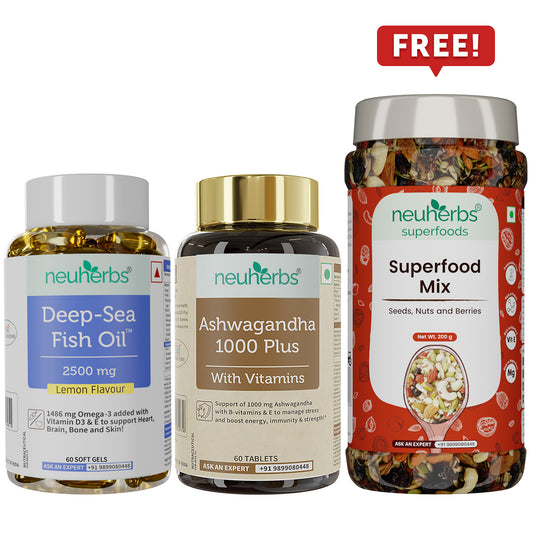 Heart Care & Stress Relief Combo with Superfood Mix Seeds