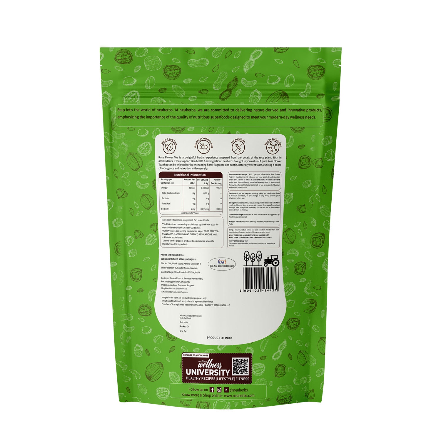 Rose Flower Tea For Glowing Skin, Improves Skin Tone- 50 gm image 6