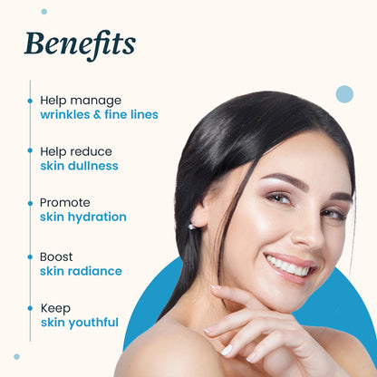 Skin Collagen Booster with Hyaluronic Acid for Skin Glow