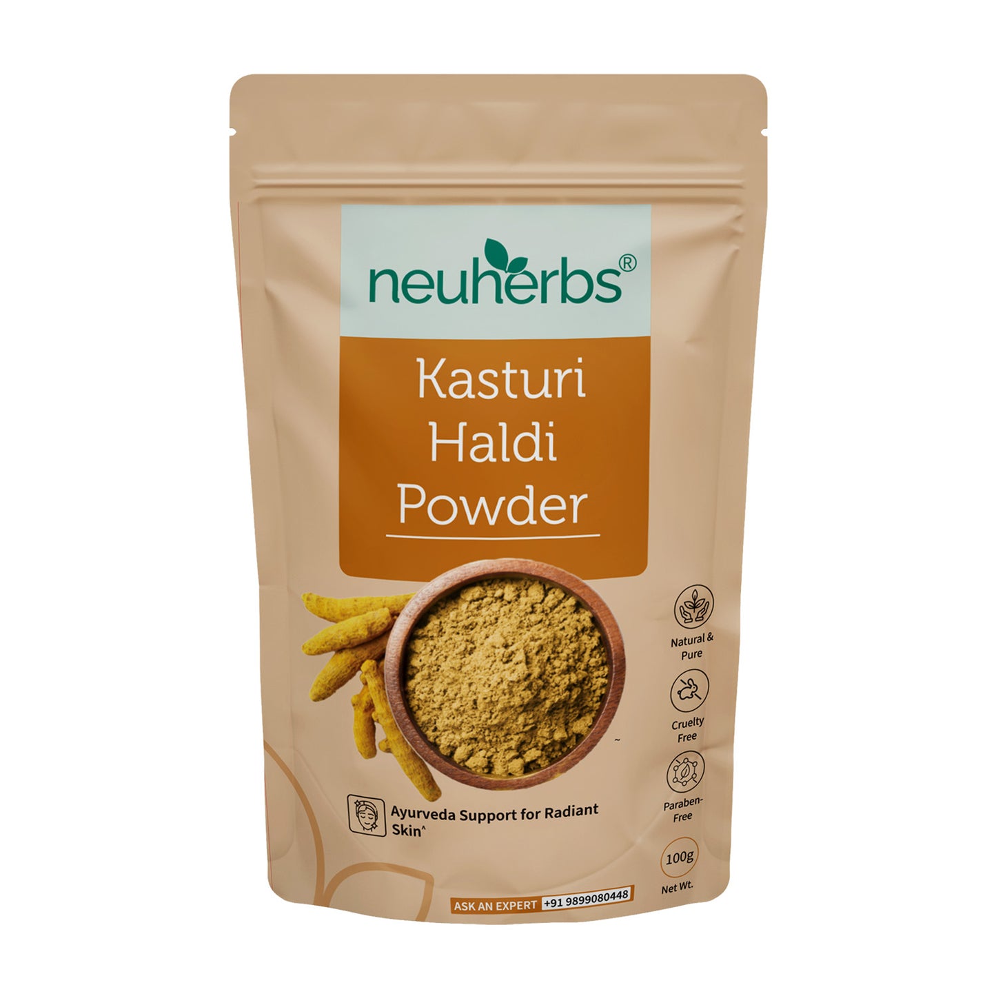 Kasturi Haldi Powder 100g – Natural Care for Glowing Skin